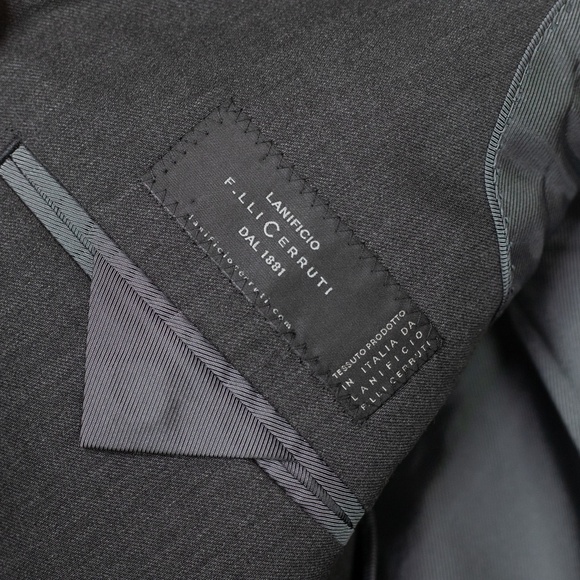 Banana Republic Tailored Fit Gray Blazer Cerruti Wool Size 40S - Picture 7 of 8